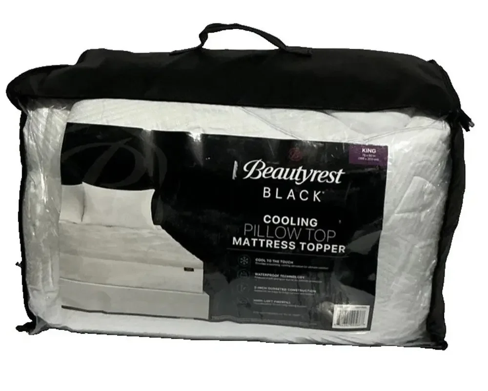 Beautyrest Black King Cooling Pillow Top Mattress Topper 2